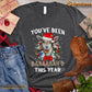 Funny Christmas Goat T-shirt, You've Been Baaah This Year Christmas Gift For Goat Lovers, Goat Farm, Goat Tees