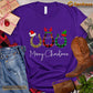 Christmas Horse T-shirt, Merry Christmas Horseshoe Santa ELF Reindeer Gift For Horse Lovers, Horse Riders, Equestrians