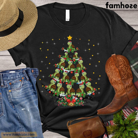 Christmas Turtle T-shirt, Christmas Tree Turtle Shirt, Gift For Turtle Lovers, Turle Tees