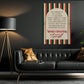 Merry Christmas Quote Canvas Painting, He Sprang To His Sleigh Wall Art Decor, Xmas Poster Gift