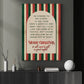 Merry Christmas Quote Canvas Painting, He Sprang To His Sleigh Wall Art Decor, Xmas Poster Gift