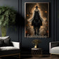 Halloween Cowboy Ghost Canvas Painting, The Ghost Rider Rides Again Wall Art Decor, Spooky Season Poster Gift For Cowboys