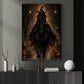 Halloween Witch Riding Horse Canvas Painting, Midnight Ride Of The Witch Wall Art Decor, Spooky Season Poster Gift For Horse Girls