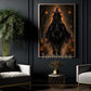 Halloween Witch Riding Horse Canvas Painting, Midnight Ride Of The Witch Wall Art Decor, Spooky Season Poster Gift For Horse Girls