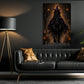 Halloween Witch Riding Horse Canvas Painting, Midnight Ride Of The Witch Wall Art Decor, Spooky Season Poster Gift For Horse Girls