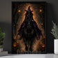 Halloween Witch Riding Horse Canvas Painting, Midnight Ride Of The Witch Wall Art Decor, Spooky Season Poster Gift For Horse Girls