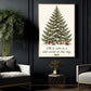 Cozy Christmas Tree Canvas Painting, All Is Calm In A Wild World On This Day Wall Art Decor, Xmas Quote Poster Gift