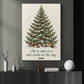 Cozy Christmas Tree Canvas Painting, All Is Calm In A Wild World On This Day Wall Art Decor, Xmas Quote Poster Gift