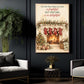 Cozy Christmas Fireplace Canvas Painting, On The Weather Outside Is Frightful Wall Art Decor, Xmas Quote Poster Gift
