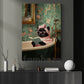 Funny Cat Canvas Painting, The Glamorous Kitty Wall Art Decor, Poster Gift For Cat Lovers