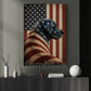 July 4th Labrador Retriever Dog USA Flag Canvas Painting, Stars Stripes And Loyalty Wall Art Decor, Independence Day Poster Gift For Labrador Retriever Lover