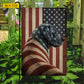 July 4th Labrador Retriever USA Garden Flag & House Flag, Wrapped In Freedom Labrador Retriever Dog Outdoor Decor, Independence Day Yard Flag Gift For Labrador Retriever Lover
