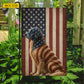 July 4th Golden Retriever Dog USA Garden Flag & House Flag, Freedom Has A Golden Heart Outdoor Decor, Independence Day Yard Flag Gift For Golden Retriever Lover