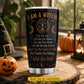 Personalized Halloween Witch Tumbler, I Am A Witch Thanks For Asking, Spooky Season Stainless Steel Tumbler, Travel Mug Tumblers Gift For Witch Lover