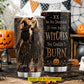 Personalized Halloween Couple Witch Tumbler, We Are Descended From The Witches, Spooky Season Stainless Steel Tumbler, Travel Mug Tumblers Gift For Your Best Friend