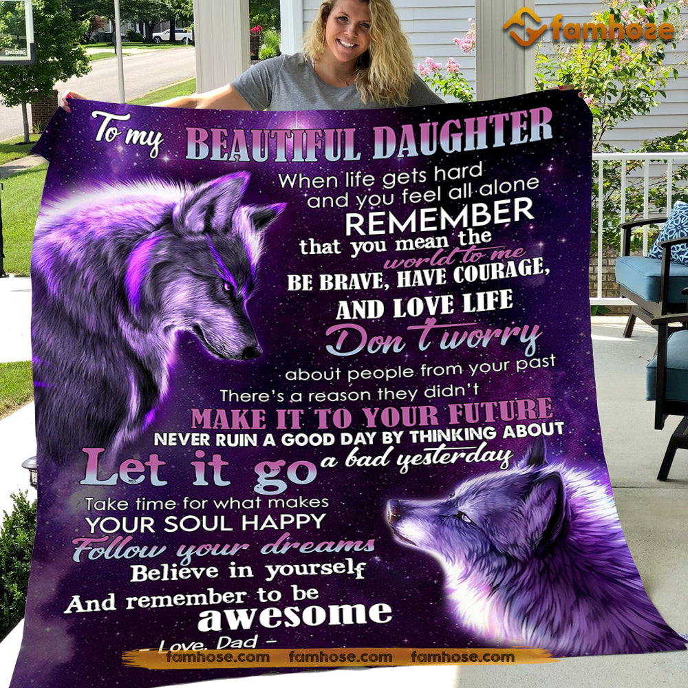 Father daughter best sale wolf blanket