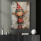 Cute Christmas Elf Canvas Painting, Festive Elf Wall Art Decor, Xmas Poster Gift For Elf Lovers