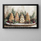 Christmas Gingerbread Canvas Painting, A Sweet Tree Wall Art Decor, Xmas Poster Gift For Gingerbread Lovers