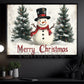 Funny Christmas Snowman Canvas Painting, Merry Christmas Wall Art Decor, Xmas Poster Gift For Snowman Lovers