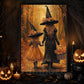 Halloween Witch Canvas Painting, Like Mother Like Witch Wall Art Decor Spooky Season Poster Gift For Witch Lover