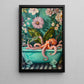 Octopus In Bloom, Floral Victorian Octopus Canvas Painting, Victorian Animal Wall Art Decor, Poster Gift For Octopus Lovers