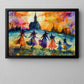 Dance Of The Twilight Witches, Witch Canvas Painting, Spooky Season Wall Art Decor, Halloween Poster Gift For Witch Lovers