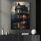 Whispers From The Old Mansion, Mystery Canvas Painting, Spooky Season Wall Art Decor, Halloween Poster Gift For Old House Lovers