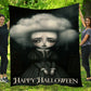 Happy Halloween, Baby Doll Fleece Blanket - Sherpa Blanket, Halloween Blanket Gift For Doll Lovers