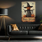 The Pumpkin Scarecrow's, Pumpkin Canvas Painting, Spooky Season Wall Art Decor, Halloween Poster Gift For Pumpkin Lovers