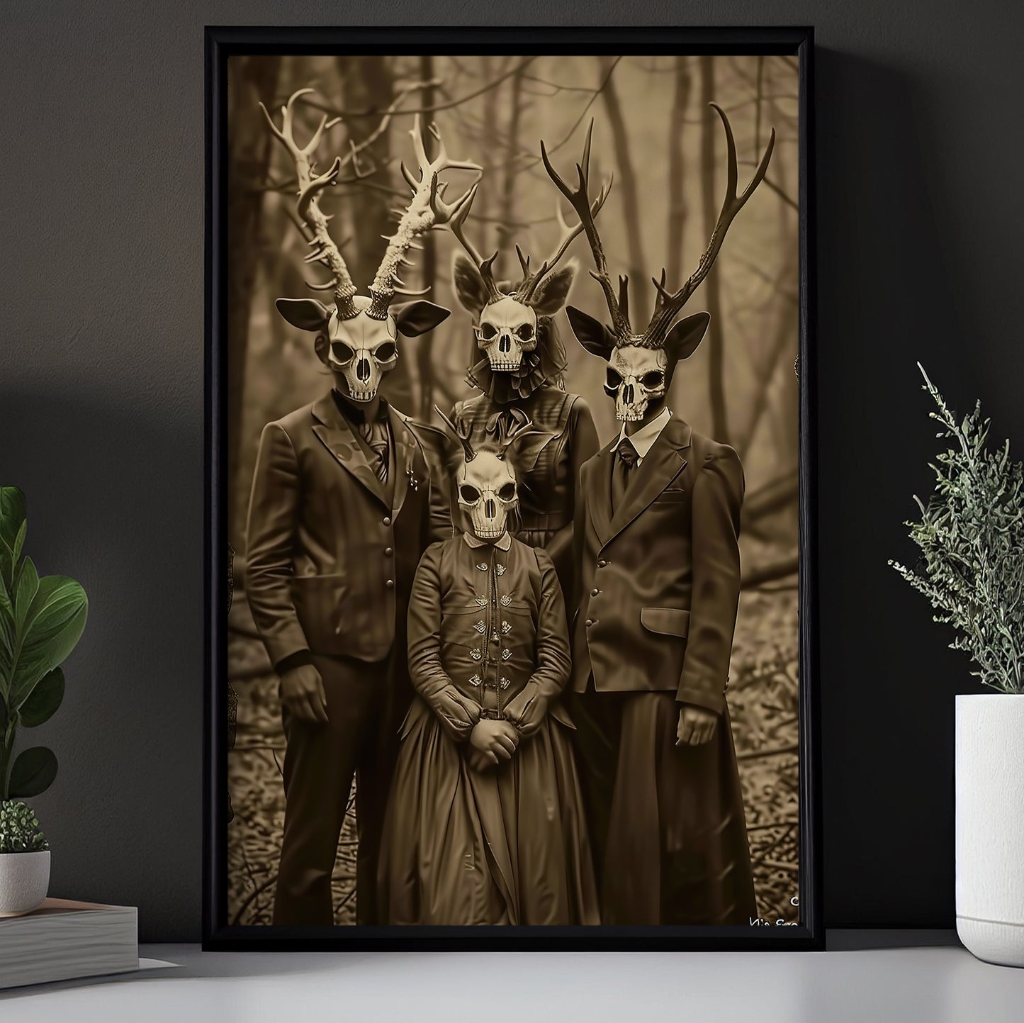 Gathering Of The Hidden Council, Witches Canvas Painting, Spooky Season Wall Art Decor, Halloween Poster Gift For Witch Lovers