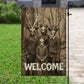 Welcome, Halloween Garden Flag & House Flag, Witch Outdoor Decor, Spooky Yard Decor Gift For Witch Lovers