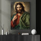 Jesus Canvas Painting, Sacred Heart Of Jesus Wall Art Decor, Poster Gift For Jesus Lovers