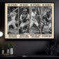 Be Strong Be Brave Be Humble Be Badass, Baseball Canvas Painting, Wall Art Decor, Poster Gift For Baseball Lovers