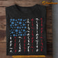 July 4th Volleyball Girl T-shirt, Volleyball Usa Flag Independence Day Gift For Volleyball Lovers, Volleyball Players