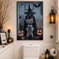Funny Halloween Toilet Witch Canvas Painting, Bathroom Of Shadows Restroom Wall Art Decor, Spooky Season Poster Gift For Witch Lovers