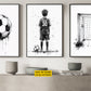 Personalized Set Of 3 Soccer Boy Canvas Painting, Where Legends Begin Sport Wall Art Decor, Poster Gift For Soccer Lovers