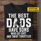 Funny Personalized Dirt Bike Dad Son T-shirt, The Best Dads Have Sons Who Eat Dirt And Twist Throttles Sport Tees Gift For Motocross Lovers