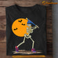 Funny Halloween Baseball T-shirt, Skeleton Plays Baseball, Gift For Baseball Lovers, Baseball Tees