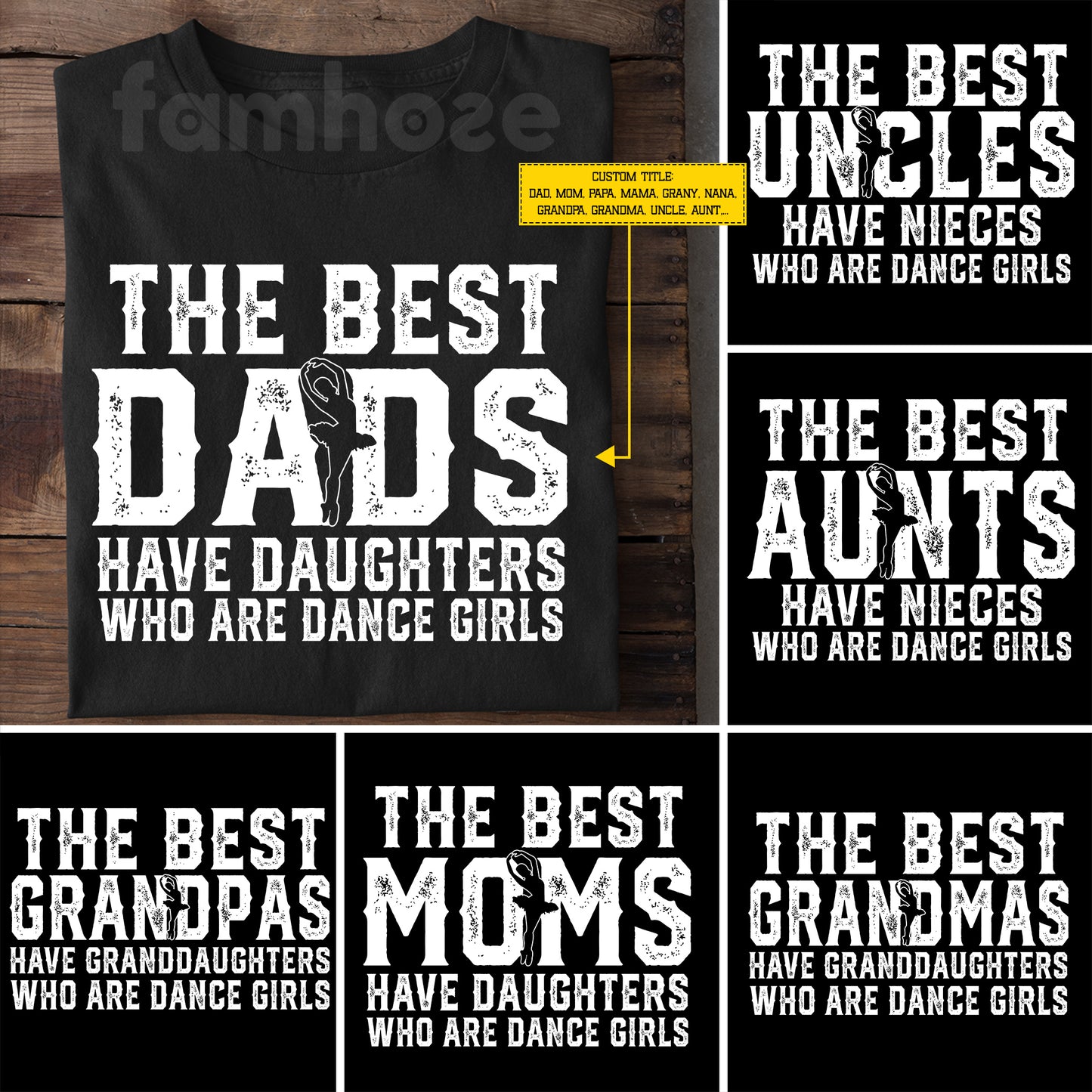 Funny Ballet Girl T-shirt, The Best Dads Have Daughters Who Are Dance Girls, Father's Day Gift For Dance Lovers