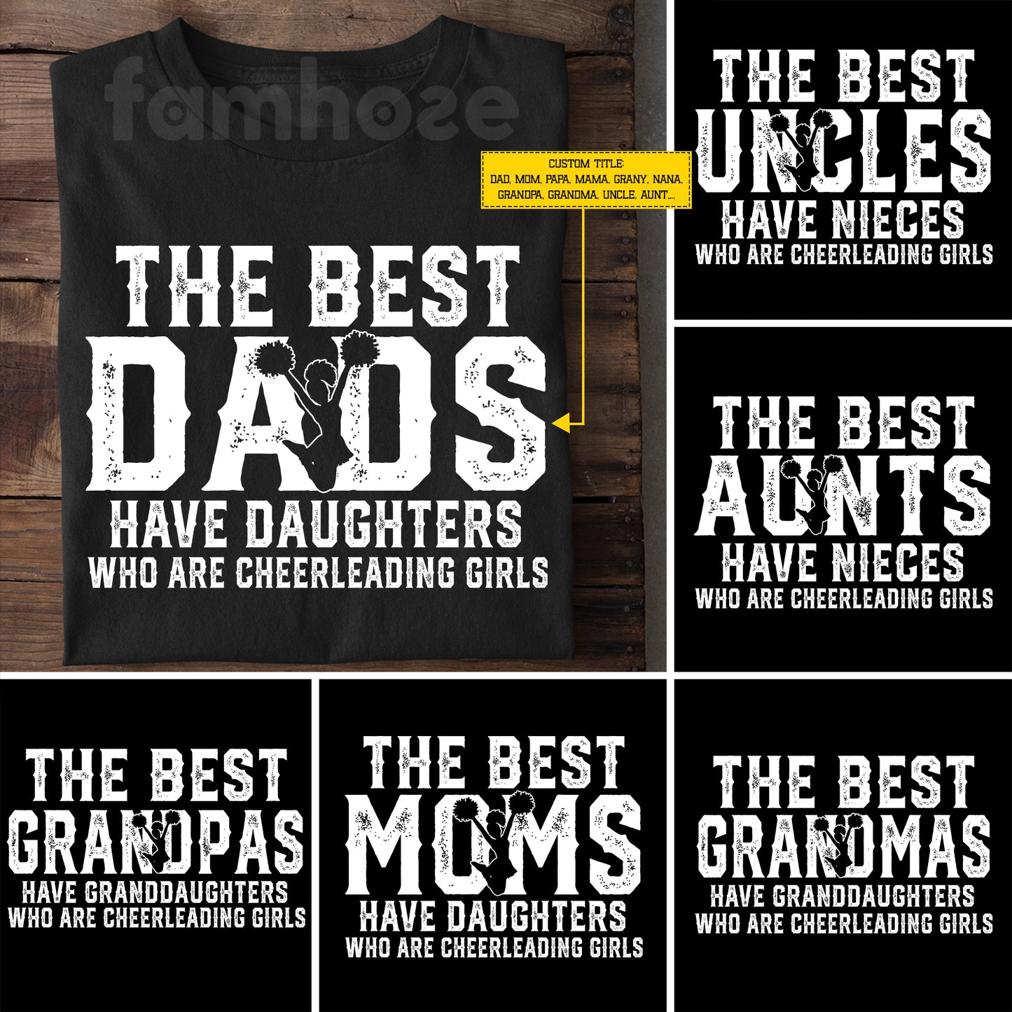 Cheerleading Girl T-shirt, The Best Dads Have Daughters Who Are, Father's Day Gift For Cheerleading Woman Lovers