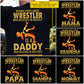 Wrestling Dad Daughter Backside T-shirt, Behind Every Great Wrestler Tees Father's Day Gift For Wrestling Lovers