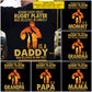 Personalized Rugby Dad Son Backside T-shirt, Behind Every Great Rugby Player Sport Tees Father's Day Gift For Rugby Lovers