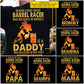 Barrel Racing Dad Daughter Backside T-shirt, Behind Every Great Barrel Racer Tees Father's Day Gift For Barrel Racer