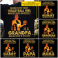 Volleyball Dad Daughter Backside T-shirt, Behind Every Great Volleyball Girl Sport Tees Father's Day Gift For Volleyball Lovers