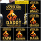 Soccer Dad Daughter Backside T-shirt, Behind Every Great Soccer Girl Sport Tees Father's Day Gift For Soccer Lovers