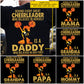 Cheerleading Dad Daughter Backside T-shirt, Behind Every Great Cheerleader Tees Father's Day Gift For Cheerleading Lovers