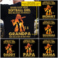 Softball Grandpa Backside T-shirt, Behind Every Great Softball Girl Who Believes In Herself Is A Grandpa Sport Tees Father's Day Gift For Softball Lovers
