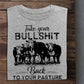 Funny Cow T-shirt, Take Your Bullshit Back To Your Pasture, Gift For Cow Lovers, Cow Tees