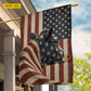 July 4th Cow Farm USA Garden Flag & House Flag, Red White Blue And Moo Too Outdoor Decor, Independence Day Yard Flag Gift For Cow Lover