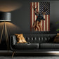July 4th Deer Canvas Painting, Stars Stripes And Antlers USA Wall Art Decor, Independence Day Poster Gift For Deer Lover